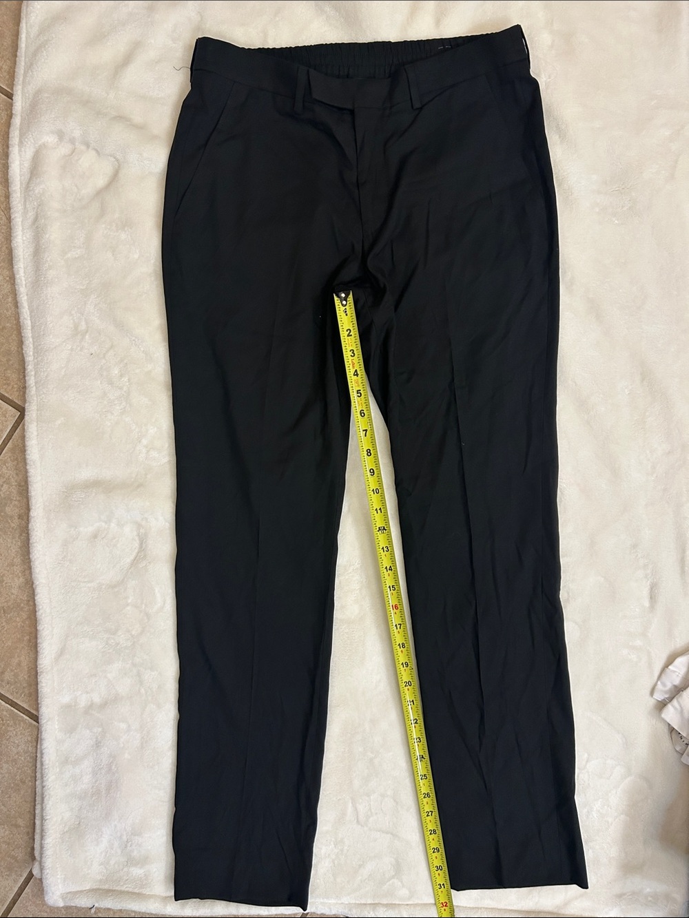 Kenneth Cole Black Dress Pants - Sleek Tailored Leg
